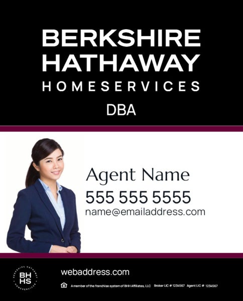 Picture of Black and Cabernet 1 Line Photo Cutout - 30x24