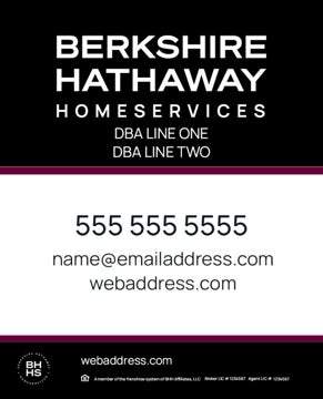 Picture of Black and Cabernet 2 Line Company - 30x24