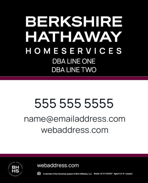 Picture of Black and Cabernet 2 Line Company - 30x24