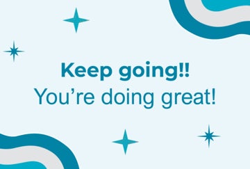 Picture of Keep Going  Your're Doing Great! - 24" x 36" Yard Sign