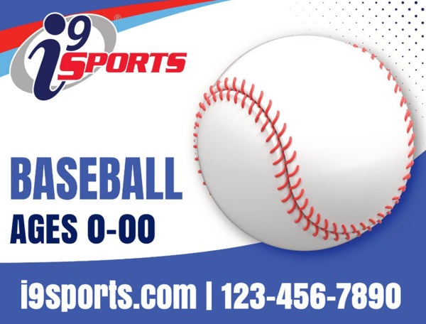 Picture of Baseball Icon Road Sign