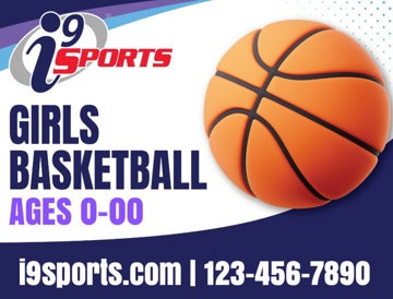 Picture of Girls Basketball Icon Road Sign