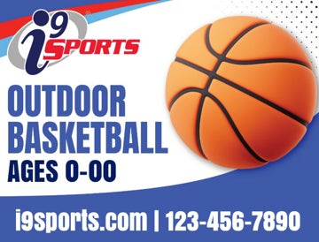 Picture of Outdoor Basketball Icon Road Sign