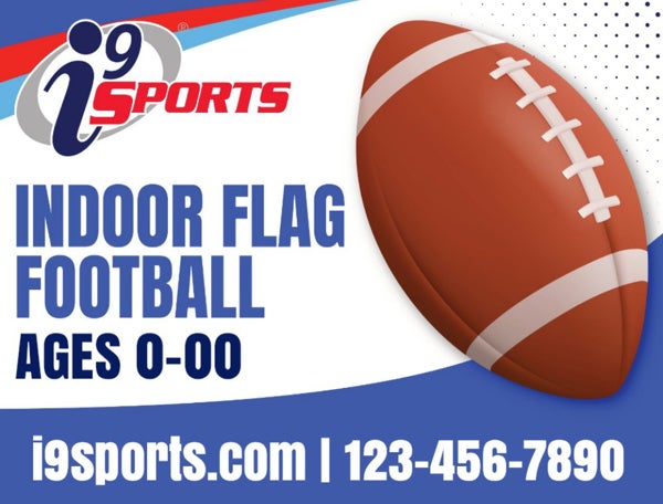Picture of Indoor Flag Football Icon Road Sign