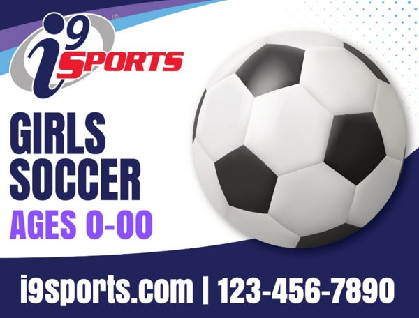 Picture of Girls Soccer Icon Road Sign