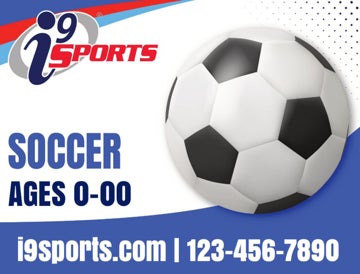 Picture of Soccer Icon Road Sign