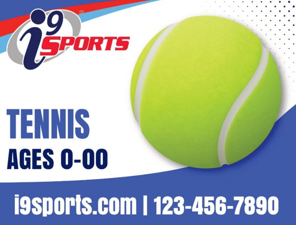 Picture of Tennis Icon Road Sign