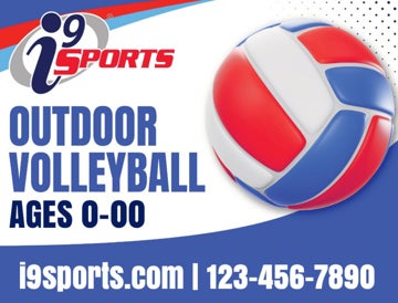 Picture of Outdoor Volleyball Icon Road Sign