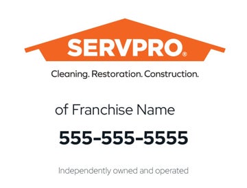 Picture of SERVPRO Yard Sign - White