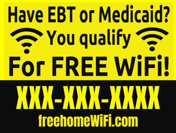 Picture of 18" x 24" Yard Sign - EBT or Medicaid 1