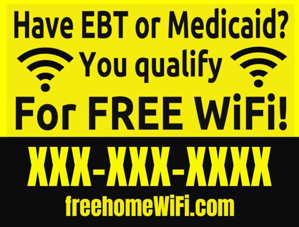Picture of 18" x 24" Yard Sign - EBT or Medicaid 1
