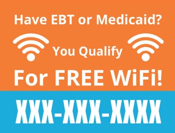 Picture of 18" x 24" Yard Sign - EBT or Medicaid 2