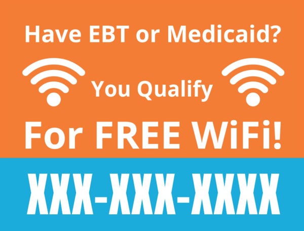 Picture of 18" x 24" Yard Sign - EBT or Medicaid 2