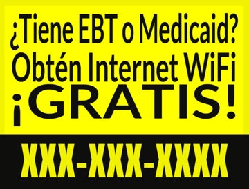 Picture of 18" x 24" Yard Sign - EBT or Medicaid 3