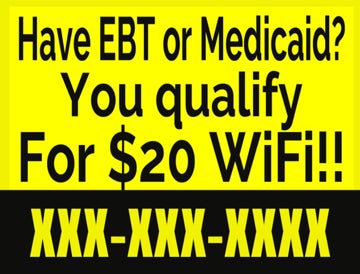 Picture of 18" x 24" Yard Sign - EBT or Medicaid 7