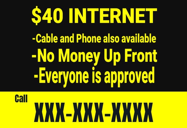 Picture of 12" x 18" Yard Sign - $40 INTERNET