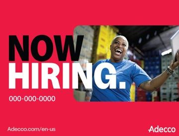 Picture of Now Hiring - Phone Number - 18" x 24"
