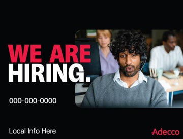 Picture of We Are Hiring - Phone Number - 18" x 24"