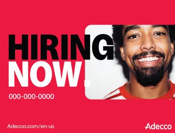 Picture of Now Hiring - Phone Number 2 - 18" x 24"