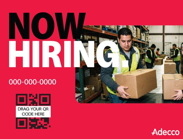 Picture of Now Hiring - Qr Code - 18" x 24"