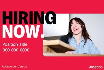 Picture of Hiring Now - Position Title - 24" x 36"
