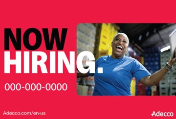 Picture of Now Hiring - Phone Number - 24" x 36"