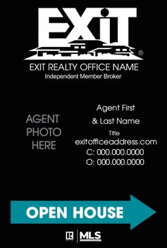 Picture of Open House Agent Info Photo Black - 36"x24"