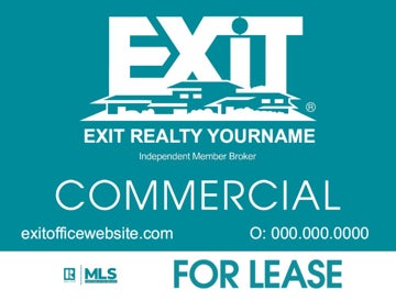 Picture of Commercial For Lease Teal - 18"x24"