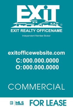 Picture of Commercial For Lease Teal - 36"x24"