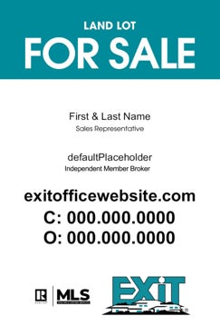 Picture of Land Lot For Sale Teal - 36"x24"