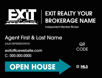 Picture of Open House QR Code Black - 18"x24"