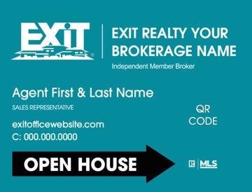 Picture of Open House QR Code Teal - 18"x24"