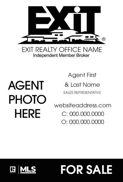 Picture of Agent Photo Sign Monotone 36" x 24"
