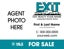 Picture of Agent Photo Sign White 18" x 24"