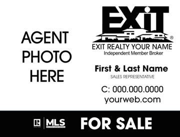 Picture of Agent Photo Sign Monotone 18" x 24"