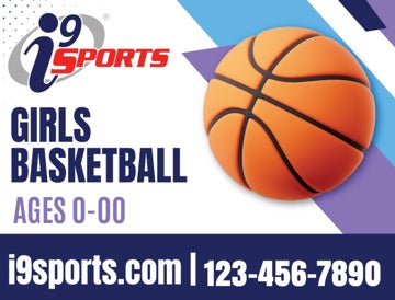 Picture of Girls Basketball Icon Road Sign