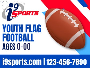 Picture of Flag Football Icon Road Sign