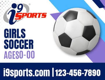 Picture of Girl Soccer Icon Road Sign