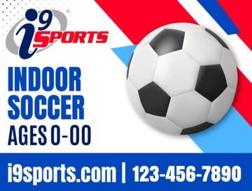Picture of Indoor Soccer Icon Road Sign