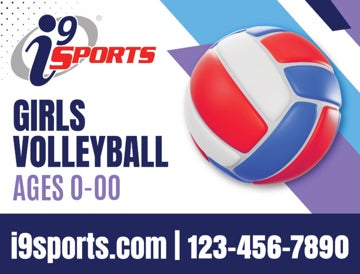 Picture of Girls Volleyball Icon Road Sign