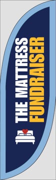 Picture of Blue/Yellow Feather Flag 7.5'