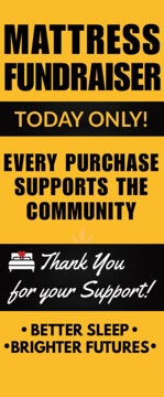 Picture of Yellow Retractable Banner - 78" x 33"