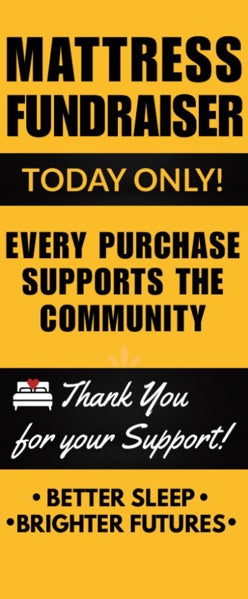 Picture of Yellow Retractable Banner - 78" x 33"