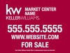 Picture of Market Center For Sale Sign  - 18" x 24"