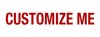 Picture of Customize Me (Red, White) - 6" x 18"