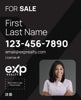 Picture of Dual Branded Large Name, Boxed Photo Black