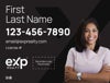 Picture of Dual Branded Large Name, Large Photo Black