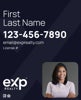 Picture of Large Name, Boxed Photo Navy