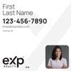 Picture of Large Name, Boxed Photo White