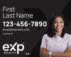 Picture of Large Name, Large Photo Black